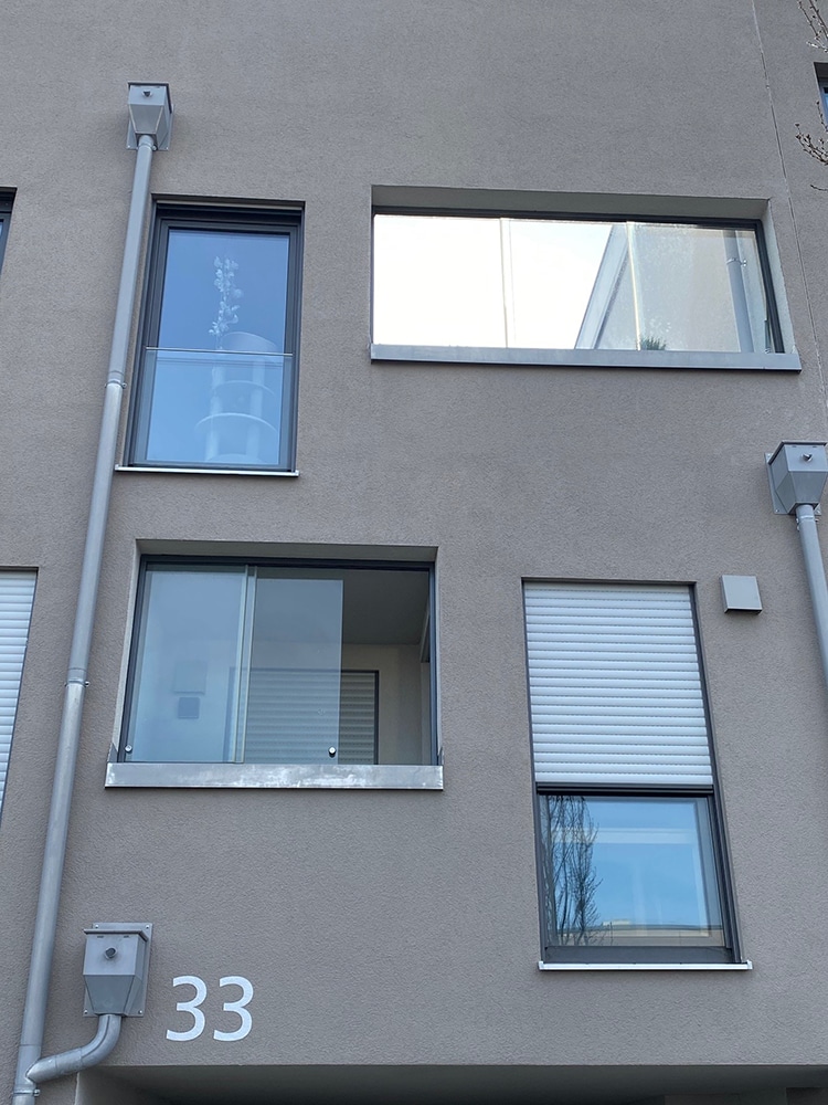 Absturzsicherung französisches Balkongeländer Glas